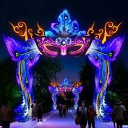 LED Motif Light Arch Street Light 6.8m x 6.7m