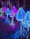 LED Motif Light Jellyfish 1.2m Height