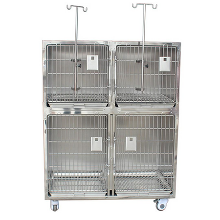 YSVET1220 Stainless Steel Pet Boarding Cage