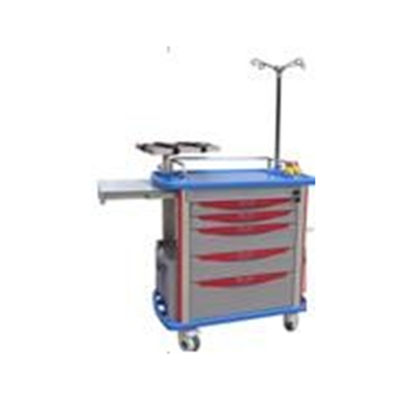 Emergency Trolley with IV Stand